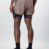 Energy 2-in-1 Short - Brown & Black