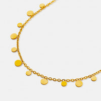 Tiny Charm Necklace - Round