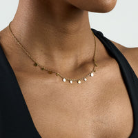 Tiny Charm Necklace - Round