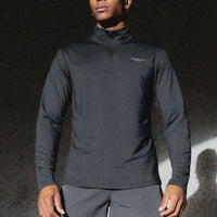 Carbon 1/4 Zip - Black