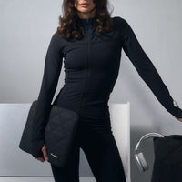 Quilted Laptop Sleeve - Black