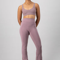 Fluid Flared Legging - Mauve