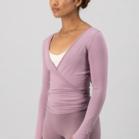 Mirage Wrap Top - Mauve