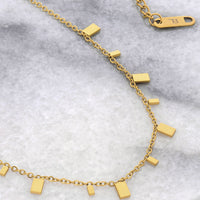 Tiny Charm Necklace - Square