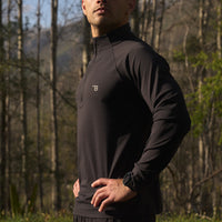Fundamental 1/4 Zip - Black