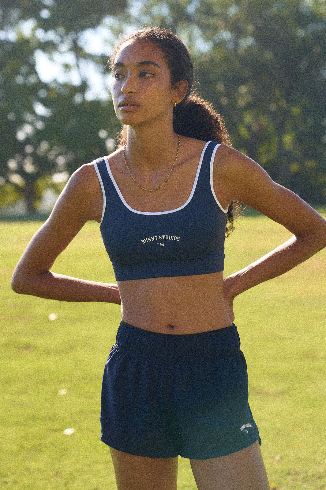 Trophy Bra - Navy & White