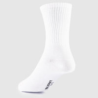 Headline Sock - White & Red