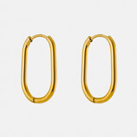 Thin Oval Hoops