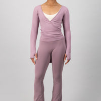 Mirage Wrap Top - Mauve